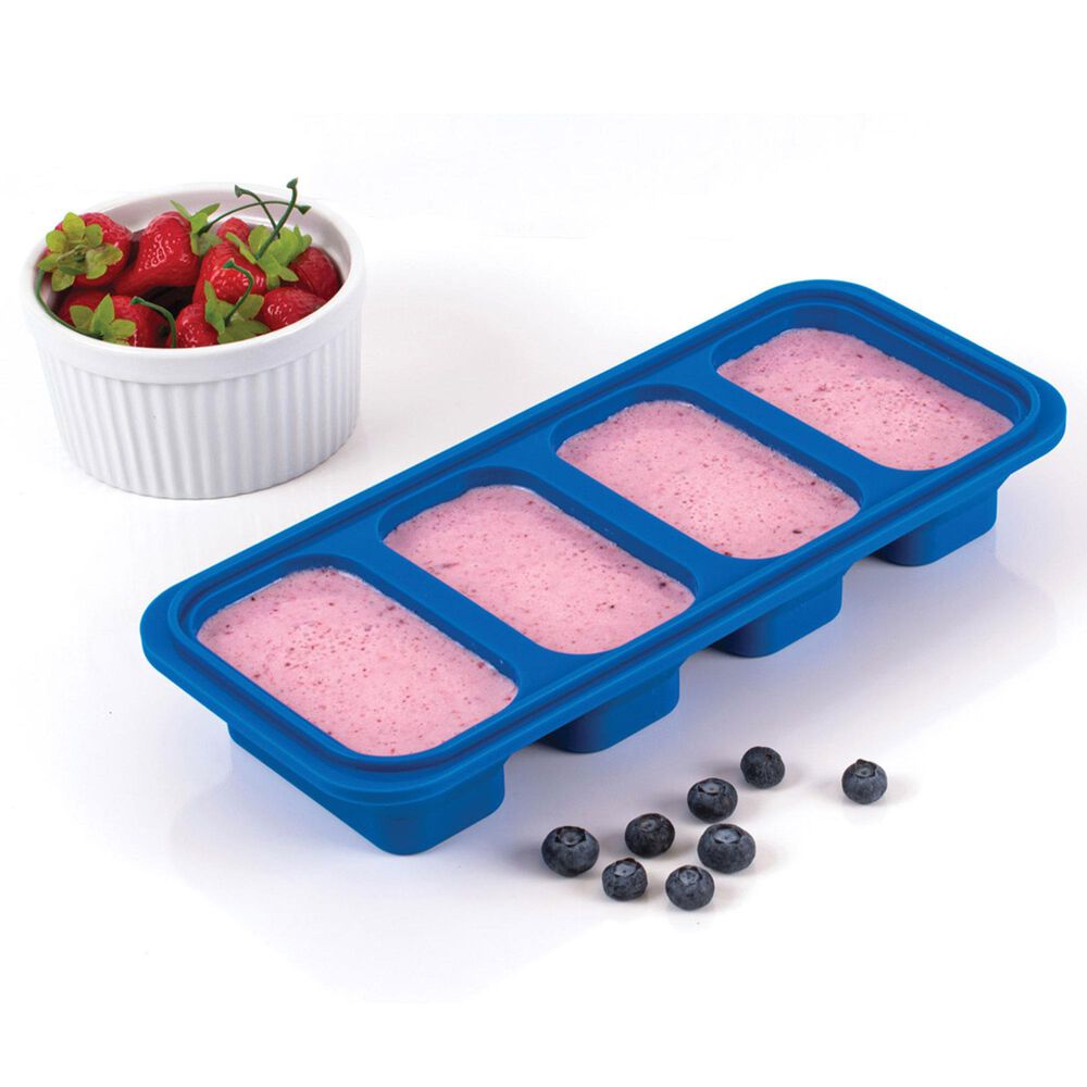 HIC Kitchen Prep-N-Freeze Portion Tray in Royal Blue, , large