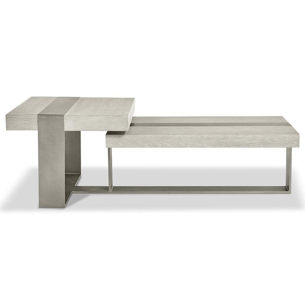 Bernhardt Tempo Cocktail Table in Larza and Satin Nickel, , large
