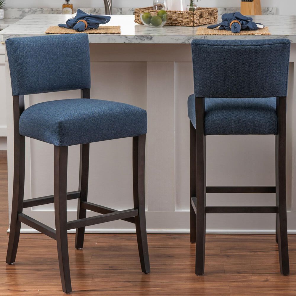 Linon Home Decor Koda Bar Stool in Rich Brown (Set of 2), , large