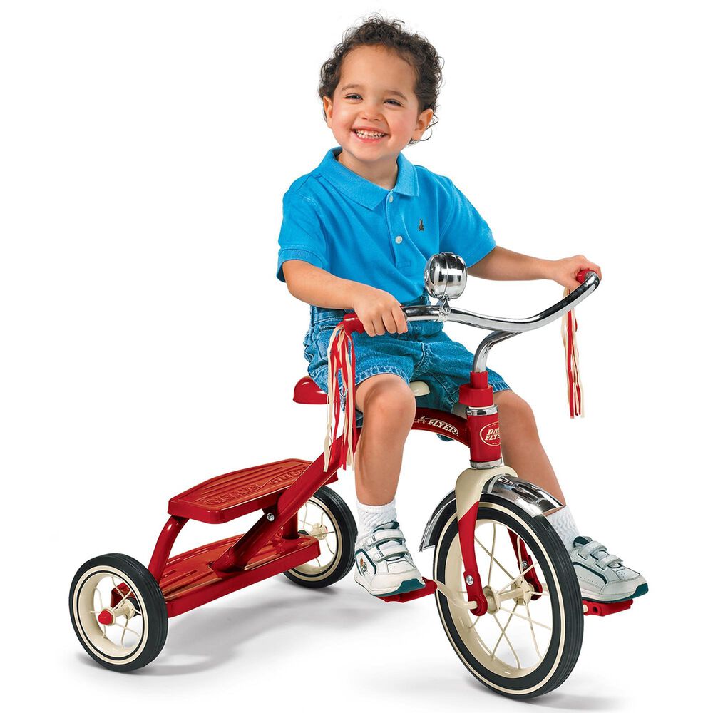 Radio Flyer 12&quot; Classic Dual Deck Tricycle in Red, , large