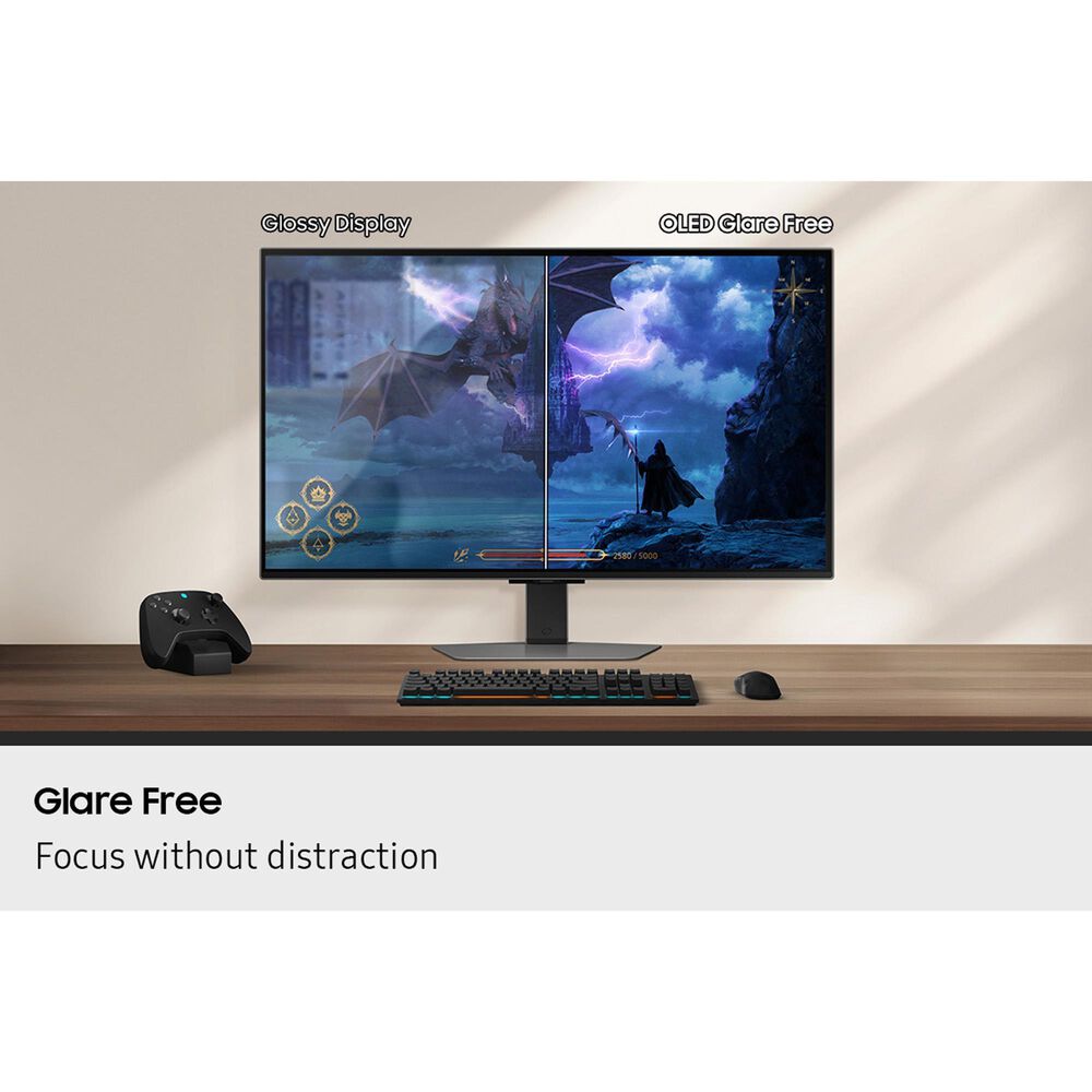 Samsung 32&quot; Odyssey OLED G8 G81SF UHD 4K 240Hz Gaming Monitor in Silver, , large