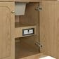 James Martin Vanities Laurent 60" Single Bathroom Vanity in Light Natural Oak with 3 cm Victorian Silver Quartz Top and Rectangular Sink, , large