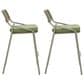 Zuo Modern Rio Patio Barstool in Green (Set of 2), , large