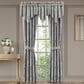 J. Queen New York Lorenzo 100" x 84" Window Panel Pair in Blue and Cream, , large