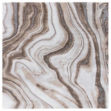 Safavieh Craft 6"7" Square Gold and Grey Area Rug, , large