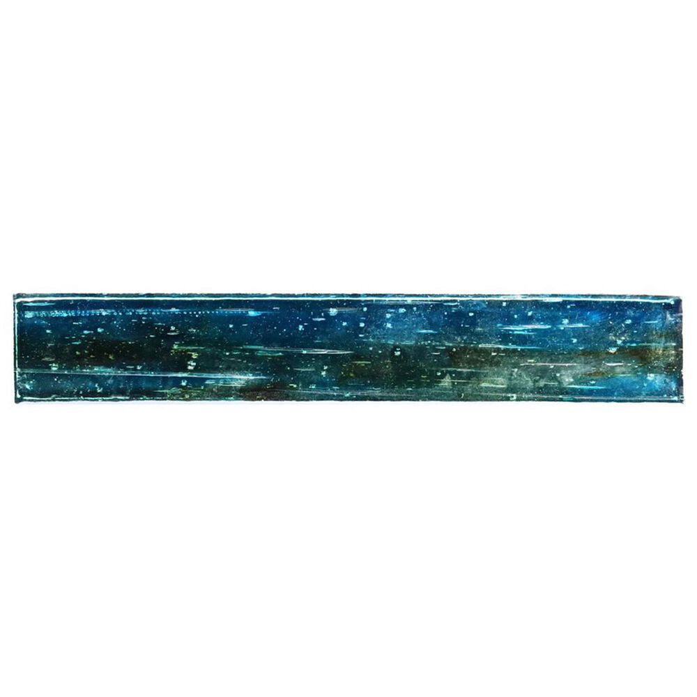 Soho Studio Artemis Brick Tropical Lagoon 2" x 12" Glass Subway Tile, , large