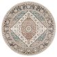 Surya Carlisle Oriental 5"3" Round Light Sage, Pale Blue, Dusty Pink, Cream, Light Gray and Medium Brown Area Rug, , large