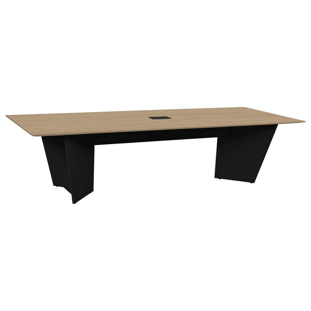Regency Global Sourcing Array 120" Conference Table in Black and Noble Oak, , large