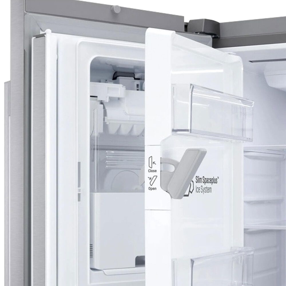 LG 23.7 Cu. Ft. 3-Door French Door Refrigerator with Zero Clearance in PrintProof Stainless Steel, , large