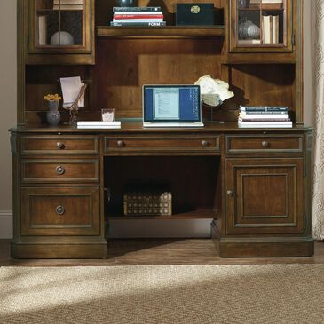 Hooker Furniture Brookhaven Computer Credenza in Clear Cherry, , large