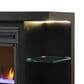 Ironleaf Riviera Media Console with 42" Fireplace Insert in Black, , large