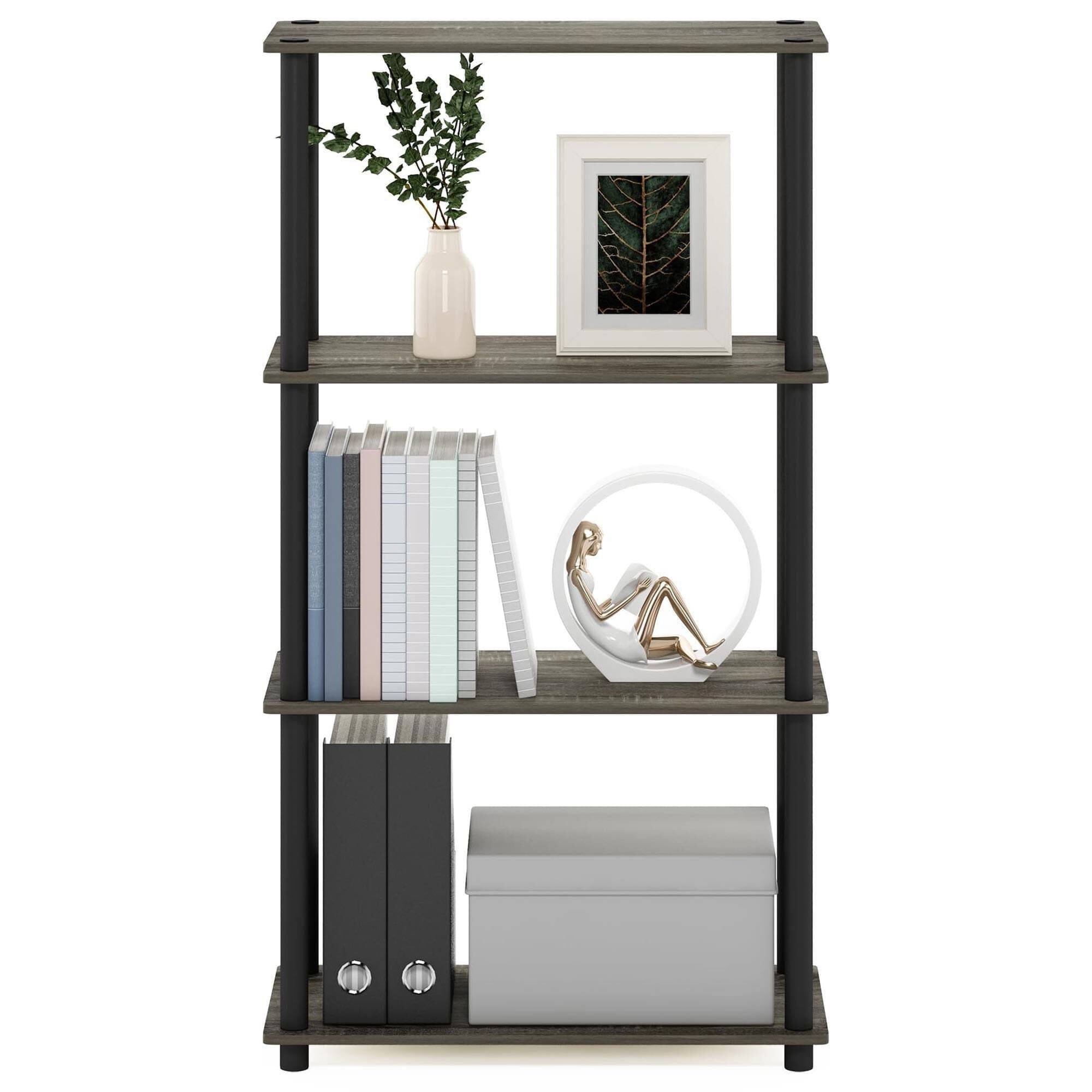 HOMLUX Turn-N-Tube 4-Tier Multipurpose Shelf Display Rack in