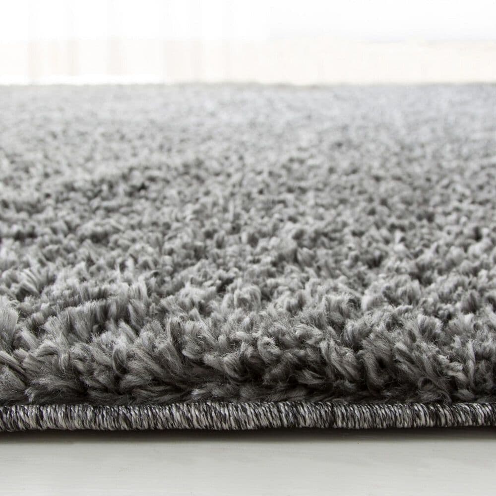 Safavieh August Shag AUG900F 8&#39;6&quot; Round Grey Area Rug, , large