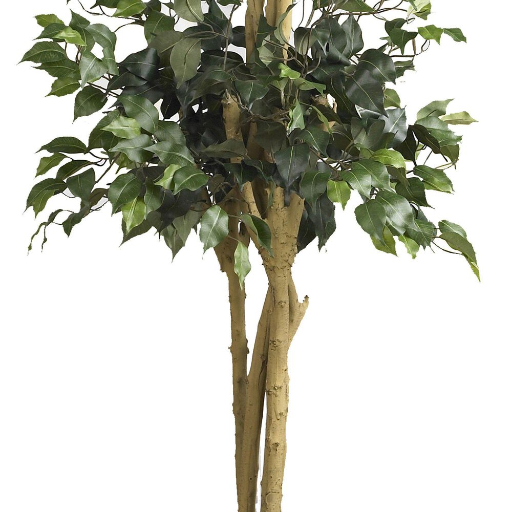 Nearly Natural Inc 6' Double Ball Ficus Silk Tree in Green NFM