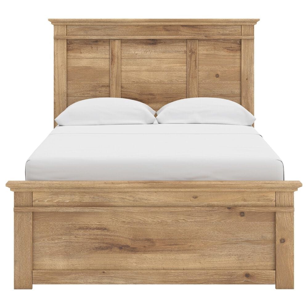 Ashley Makidern 4-Piece Full Panel Bedroom Set in Natural Brown, , large