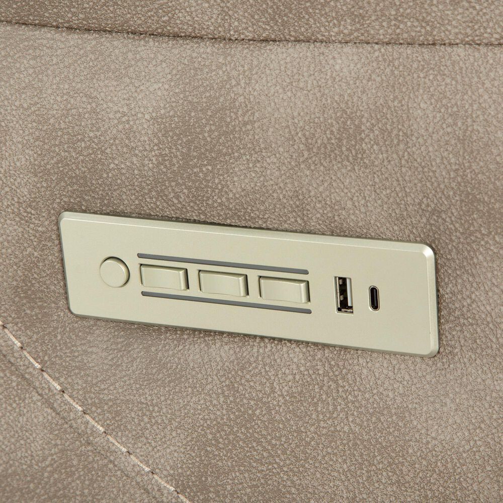 HomeStretch Skywalker Power Reclining Loveseat in Fog, , large