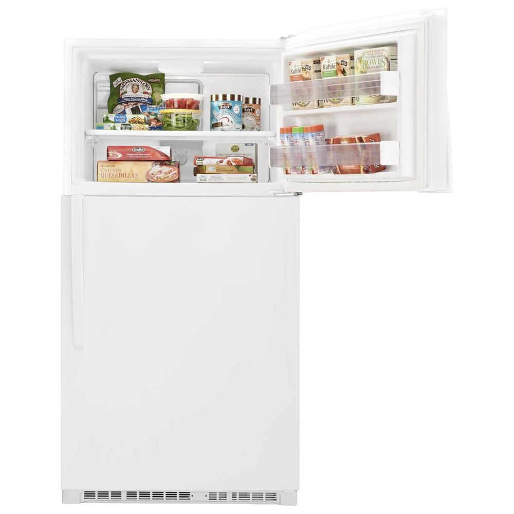 Whirlpool 21 Cu. Ft. 33&quot; Wide Top-Freezer Refrigerator with LED Interior Lighting in White, , large