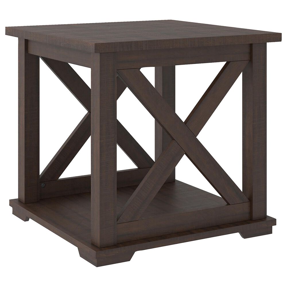 Signature Design by Ashley Camiburg End Table in Warm Brown, , large