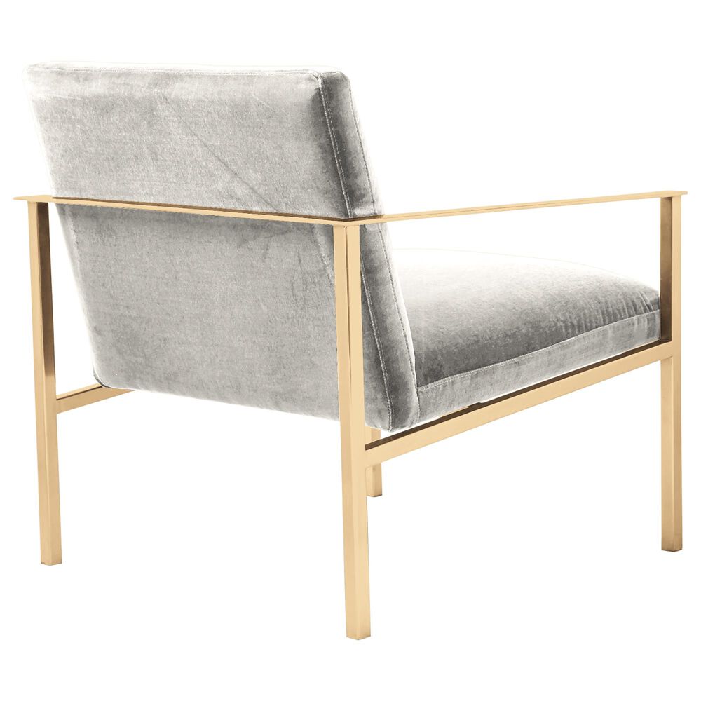 Joybird Orla Accent Chair in Tussah Snow and Brushed Brass | Nebraska