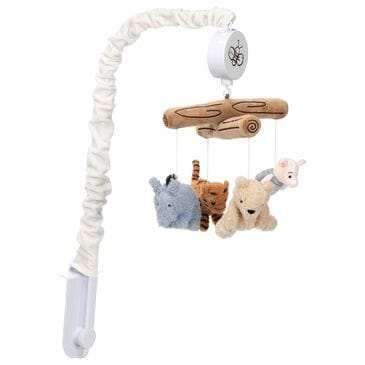 Lambs and Ivy Disney Baby Storytime Pooh Musical Baby Crib Mobile in Gold, Blue and Brown, , large