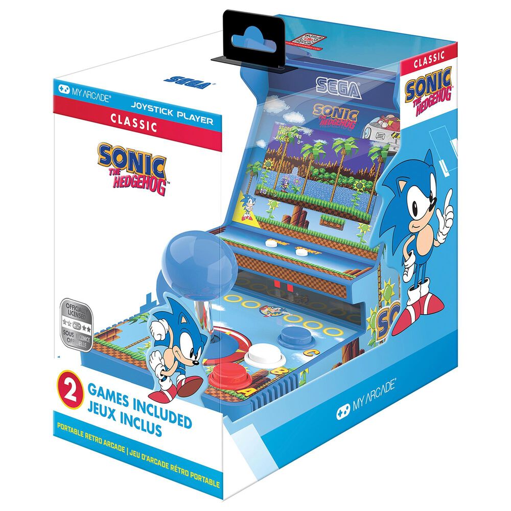 My Arcade Sonic The Hedgehog Joystick Player Portable Retro Arcade in Blue, , large