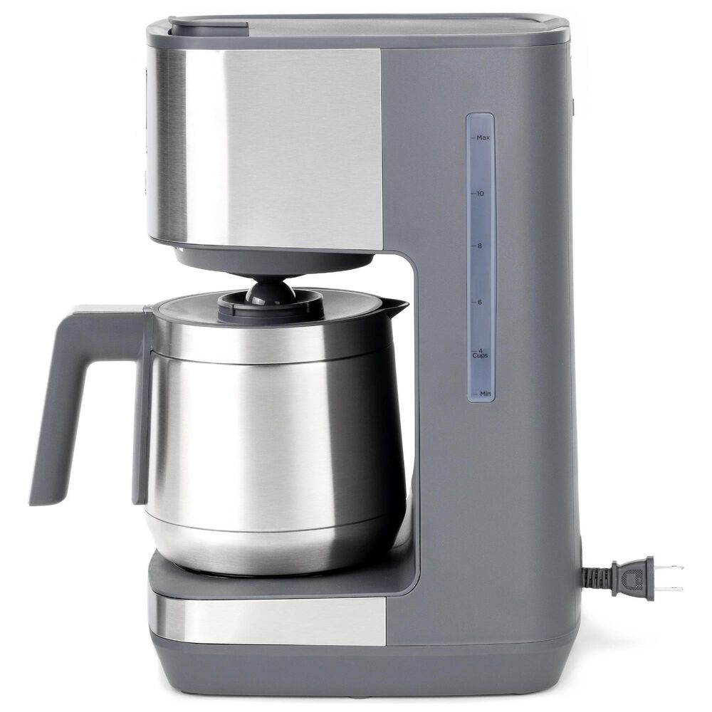 GE Appliances 10-Cup Drip Coffee Maker with Thermal Carafe in Stainless Steel, , large