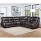 Steve Silver Alexandria 6-Piece Power Reclining Sectional in Chocolate, , large