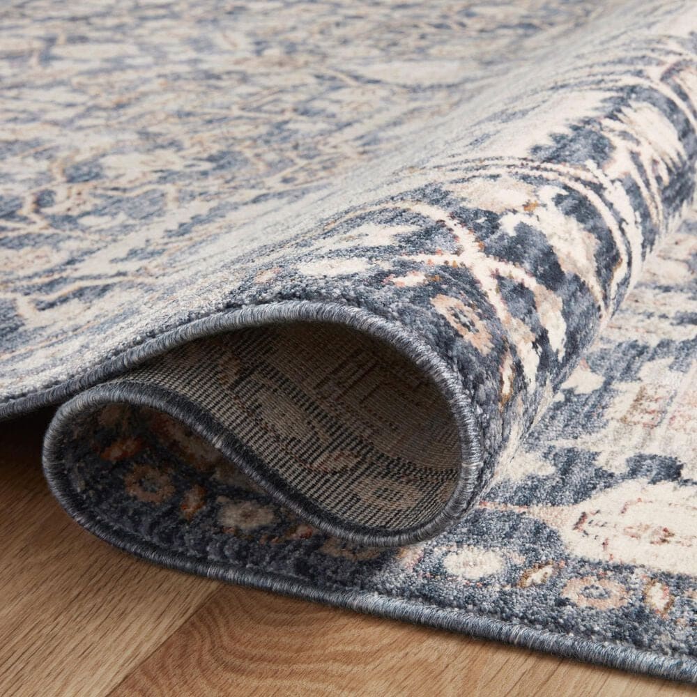 Amber Lewis x Loloi Zuma 11&#39;6&quot; x 15&#39;7&quot; Blue and Ivory Area Rug, , large