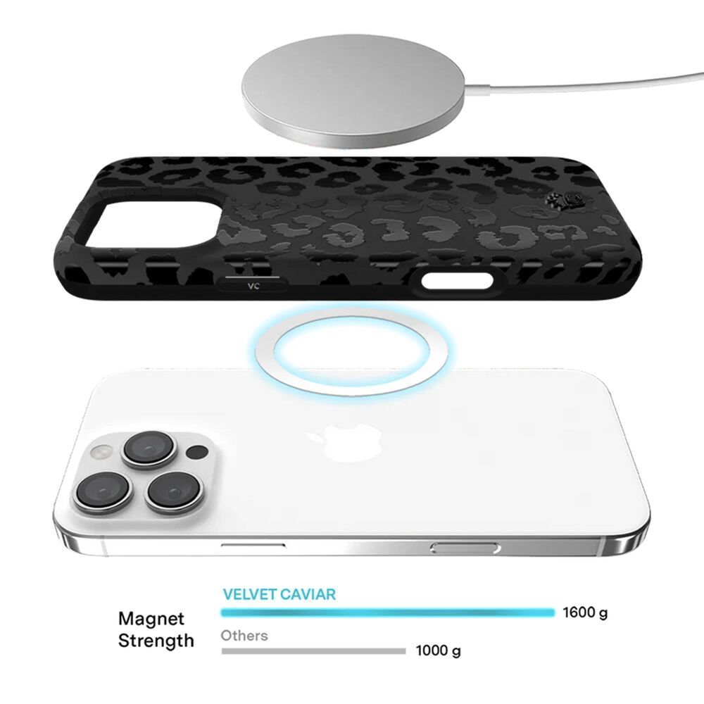 Velvet Caviar MagSafe Case for Apple iPhone 16 Pro - Black Leopard, , large
