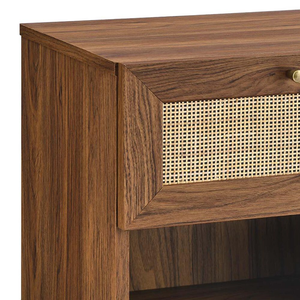 Modway Soma 1 Drawer and 1 Shelf Nightstand in Walnut, , large