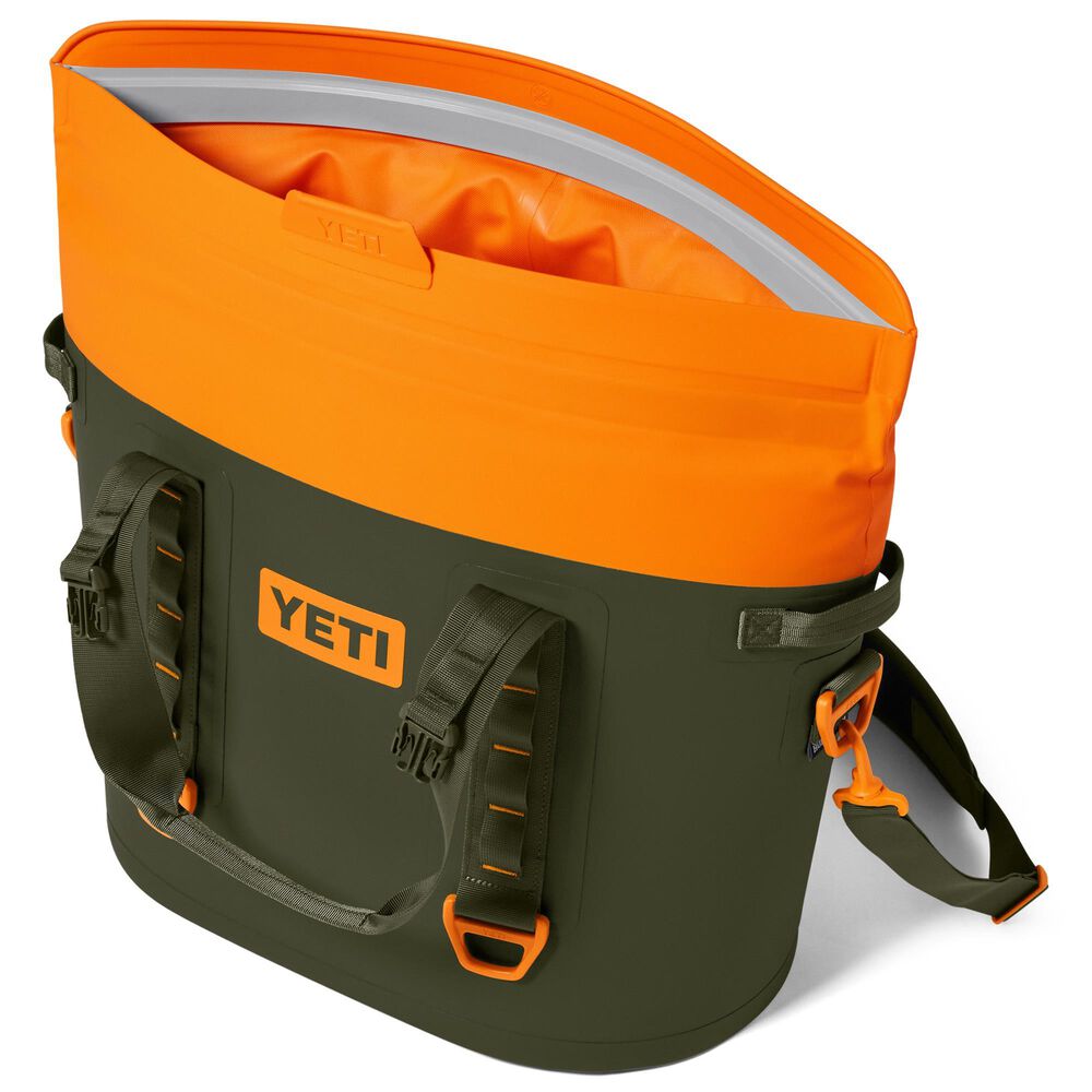 YETI Hopper M30 2.0 Tote Soft Cooler in Olive and King Crab Orange, , large