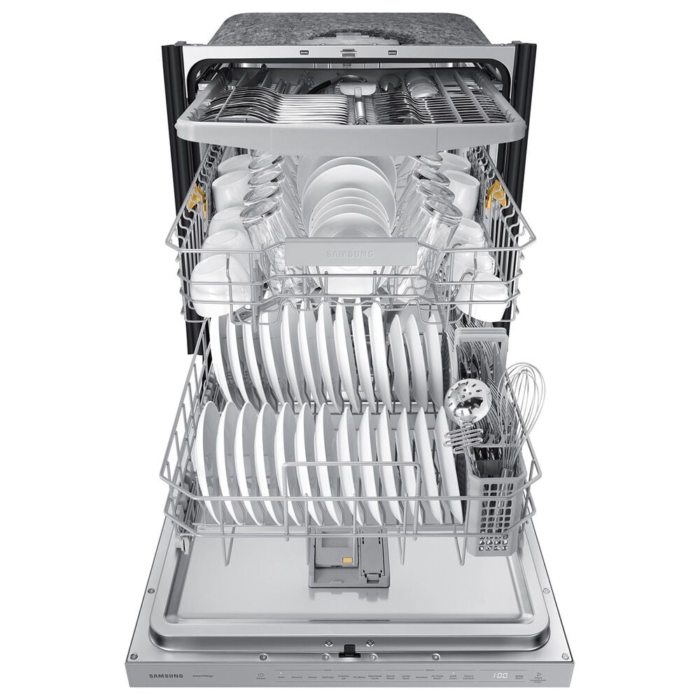Samsung Bespoke Bespoke 24&quot; Built-In Pocket Handle Dishwasher in White Glass, , large