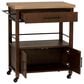 Linon Home Decor Lennix Kitchen Cart in Brown and Natural, , large
