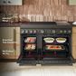KitchenAid 6.3 Cu. Ft. Freestanding Commercial-Style Induction Range with Griddle in Black Ore, , large