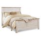Ashley Willowton Queen Panel Bed in Whitewash, , large