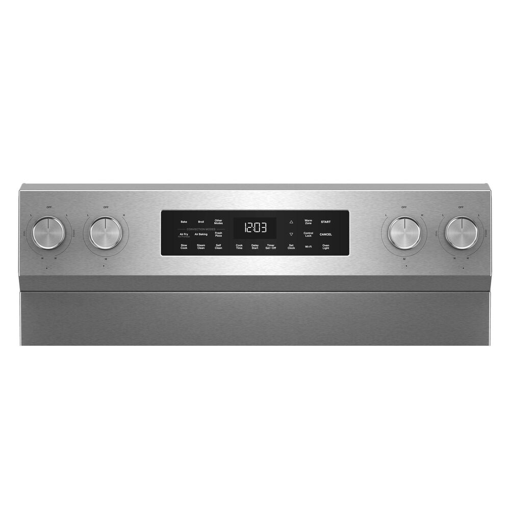 KitchenAid 5.3 Cu. Ft. Smart Freestanding Electric Range in PrintShield Stainless Steel, , large