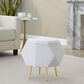 LumiSource Diamond Storage Ottoman in Light Grey, , large