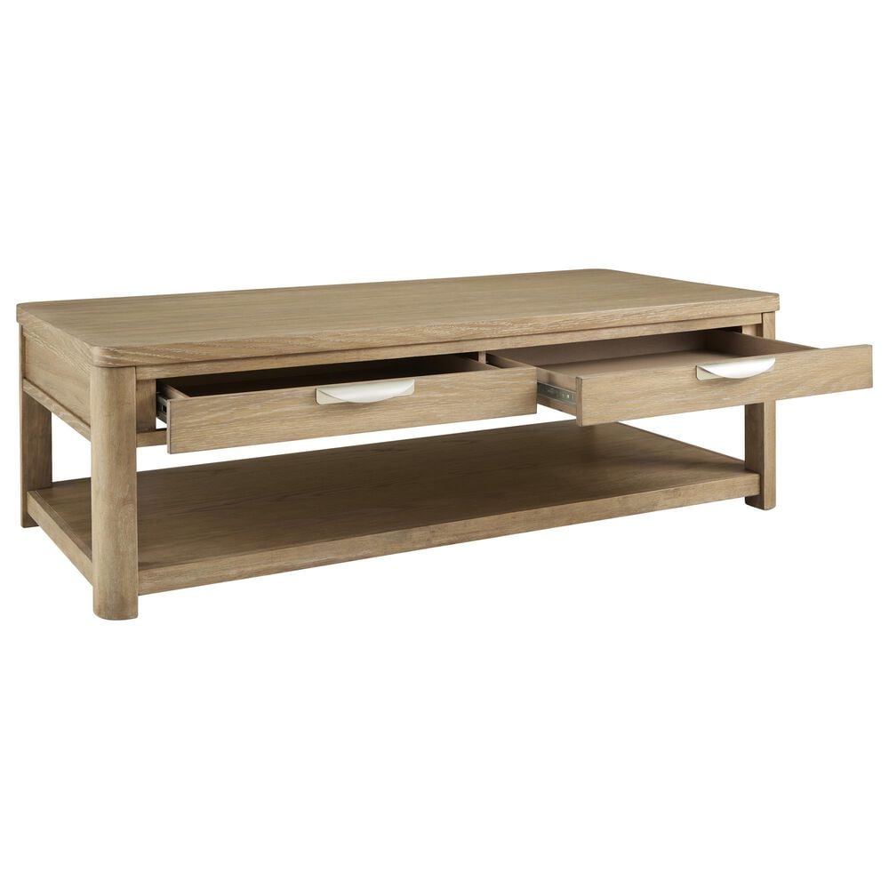 Ashley Rencott Rectangular Coffee Table in Light Brown, , large