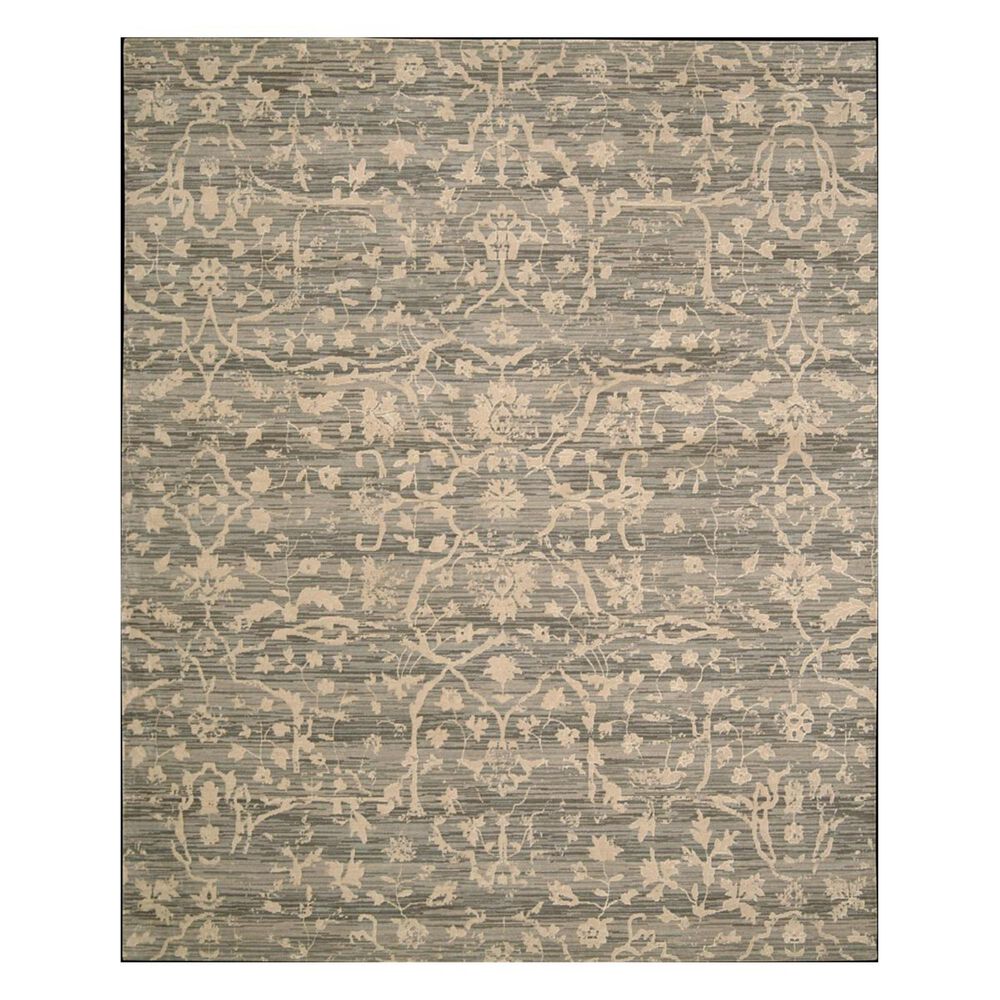 Nourison Silk Elements SKE22 9"9" x 13" Taupe Area Rug, , large