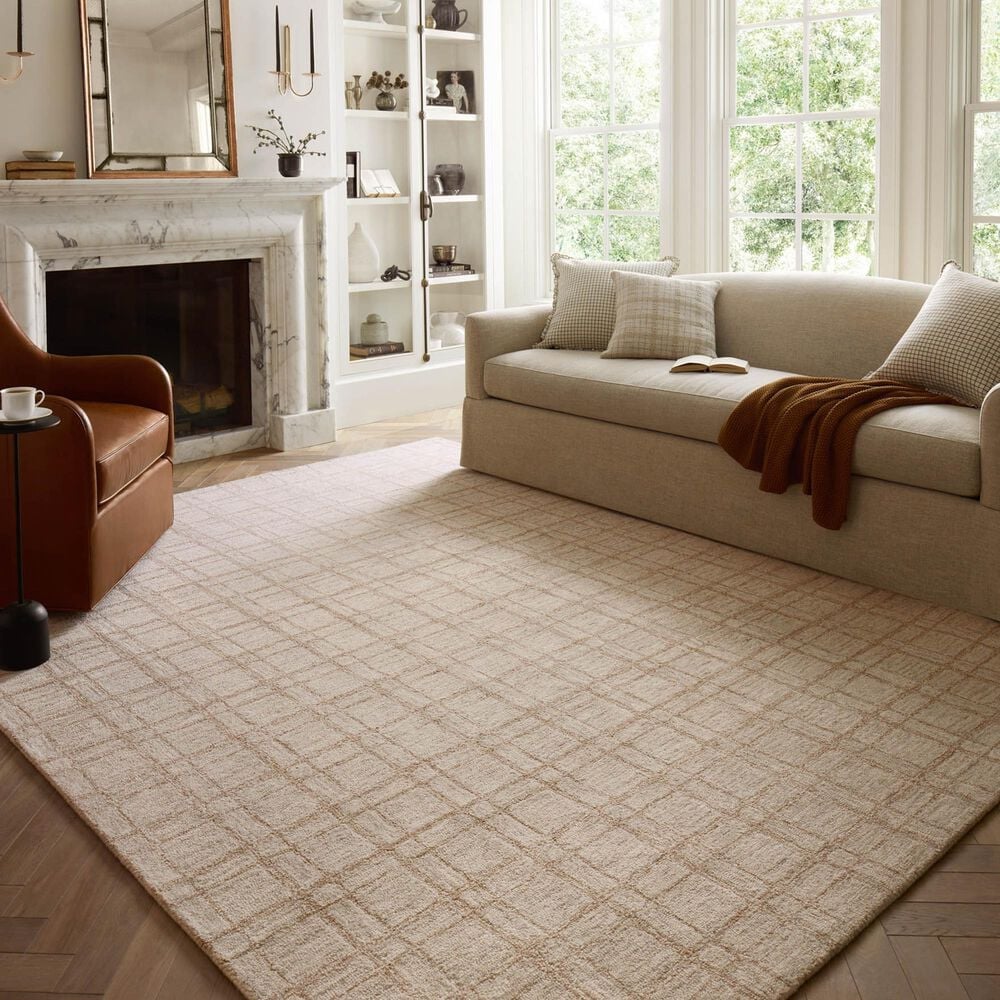 Chris Loves Julia x Loloi Polly 3&#39;6&quot; x 5&#39;6&quot; Khaki and Sand Area Rug, , large