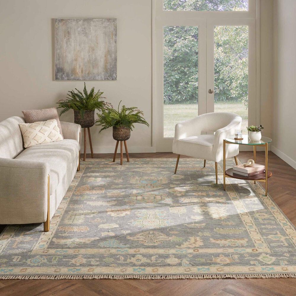 Nourison Odessa Ivory and Mocha 8'6" x 11'6" Area Rug, , large