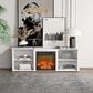 Noviland 63" Fireplace TV Stand with Storage Media Console in Solid White, , large