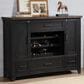 Radius Ashford 60" Spirit Cabinet in Black and Rustic Walnut, , large