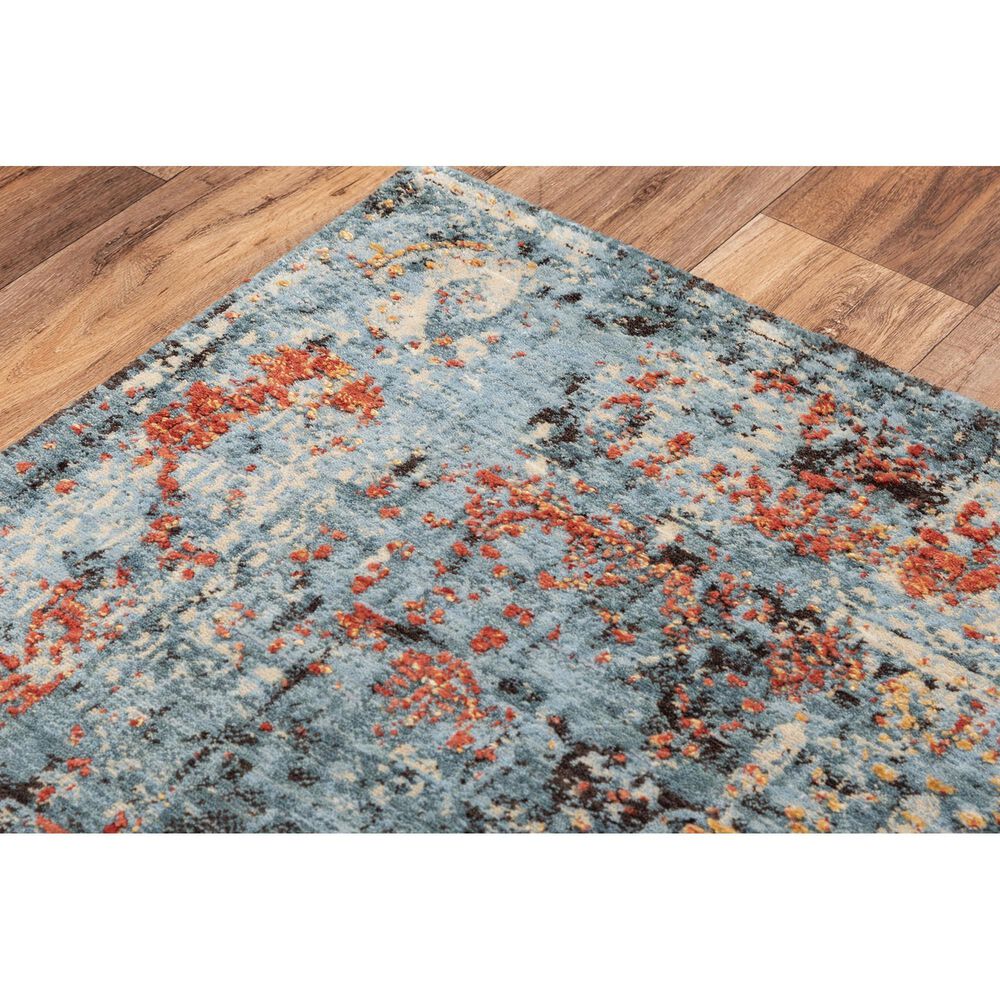 RIZZY Premier 8&#39; x 10&#39; Blue Area Rug, , large