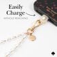 Kate Spade Phone Charm in Sea Pearl, , large