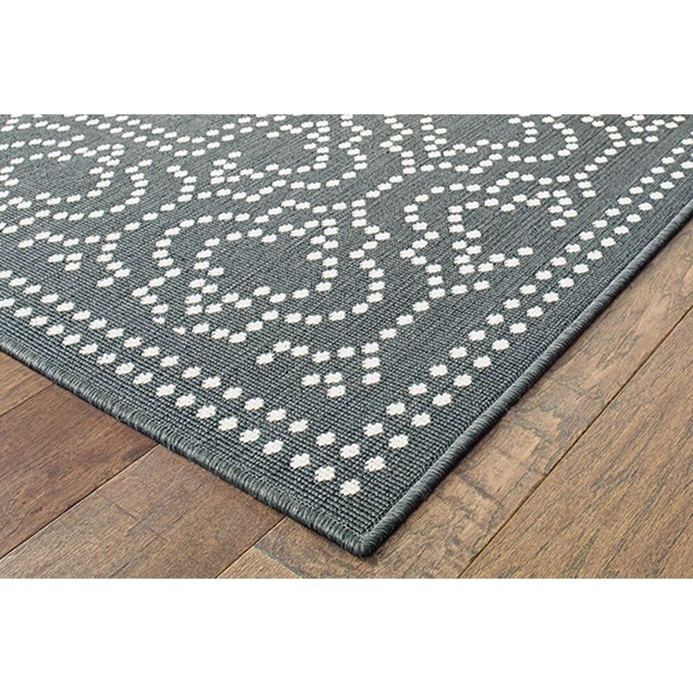 Oriental Weavers Marina 1247X 3&#39;7&quot; x 5&#39;6&quot; Grey and Ivory Area Rug, , large
