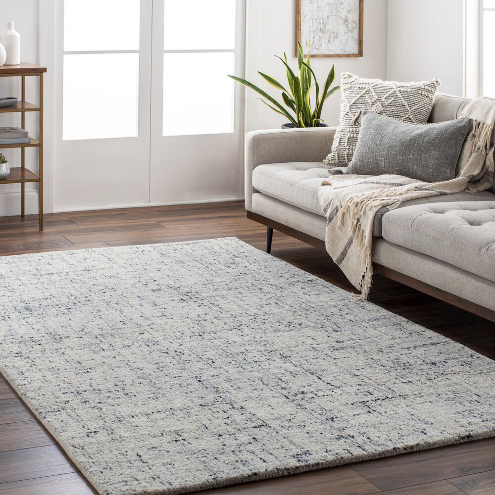 Surya Lucca 8&#39; x 10&#39; Gray, Black and Cream Area Rug, , large