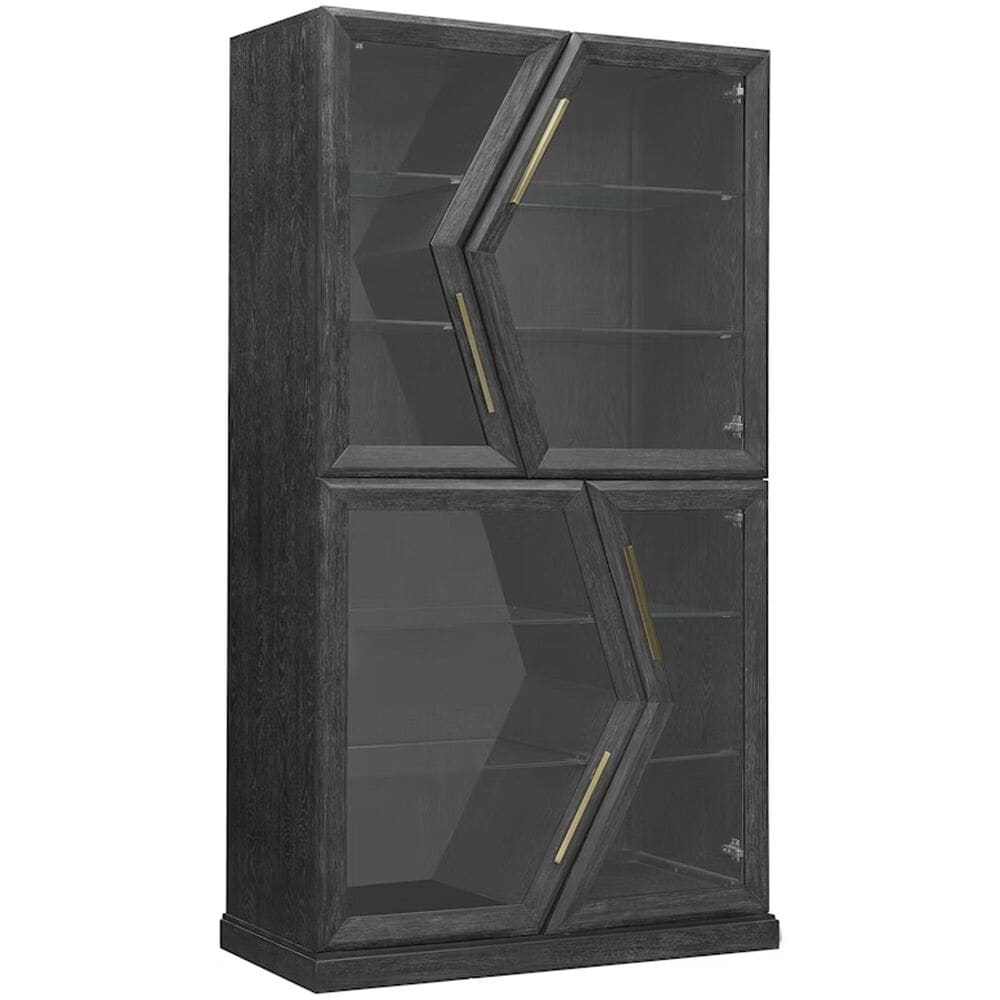 Chapel Hill Heritage 4-Door Curio with Glass Doors and Shelves, , large