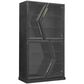 Chapel Hill Heritage 4-Door Curio with Glass Doors and Shelves, , large