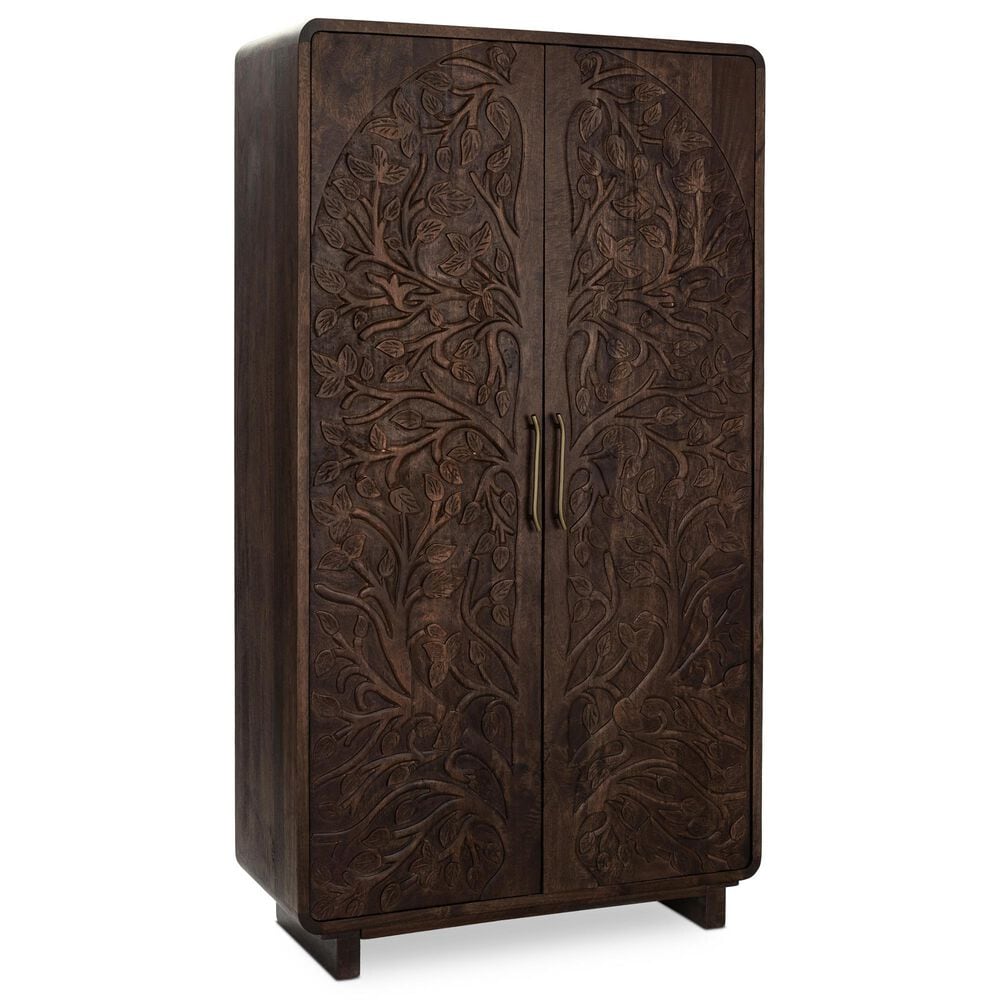 Classic Home Albero Tall Cabinet in Kona Brown, , large